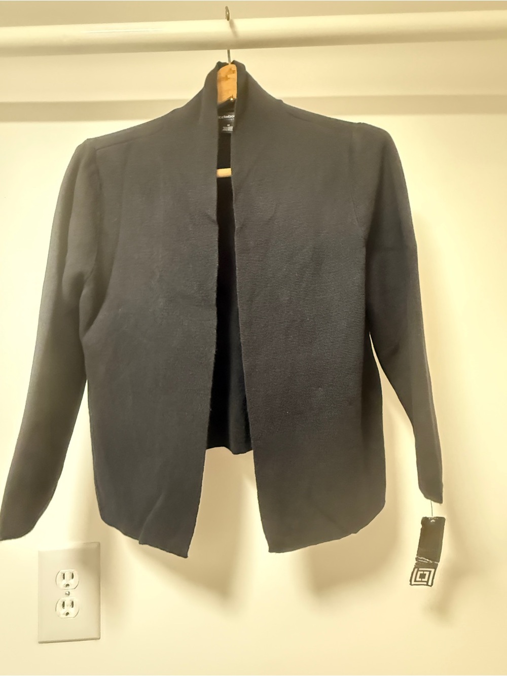 Liz Claiborne Charcoal Open-Front Blazer